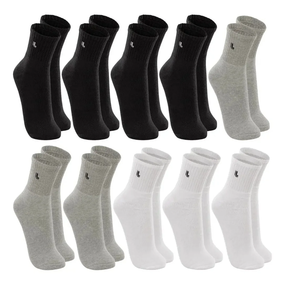 ✨ Kit 10 Pares Meia Lupo Original Masculina Cano Médio Algodão
