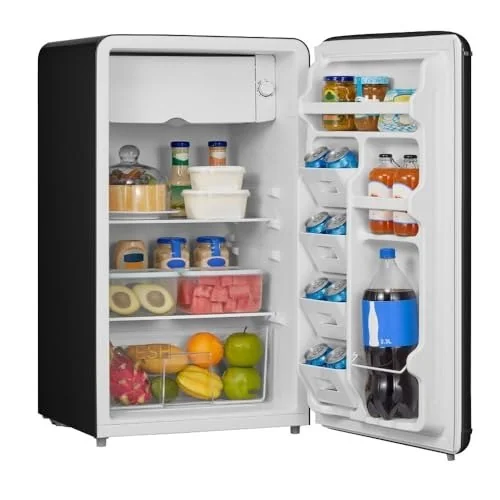 ✨ Frigobar Retrô 93 litros Preto Inverter Bivolt Midea