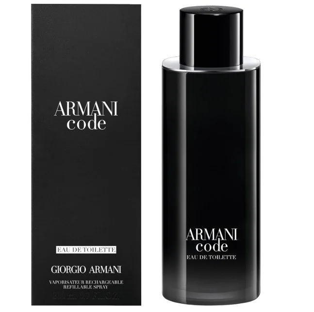 ✨ Armani Beauty, Armani Code Eau de Toilette, 200ml, Giorgio Armani, Perfume Masculino Refilável.