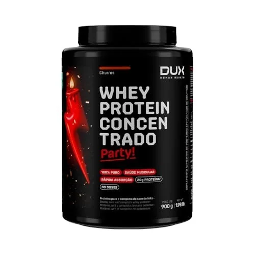 ✨ Whey Protein Concentrado Pote (900g), Churros, Dux Human Health