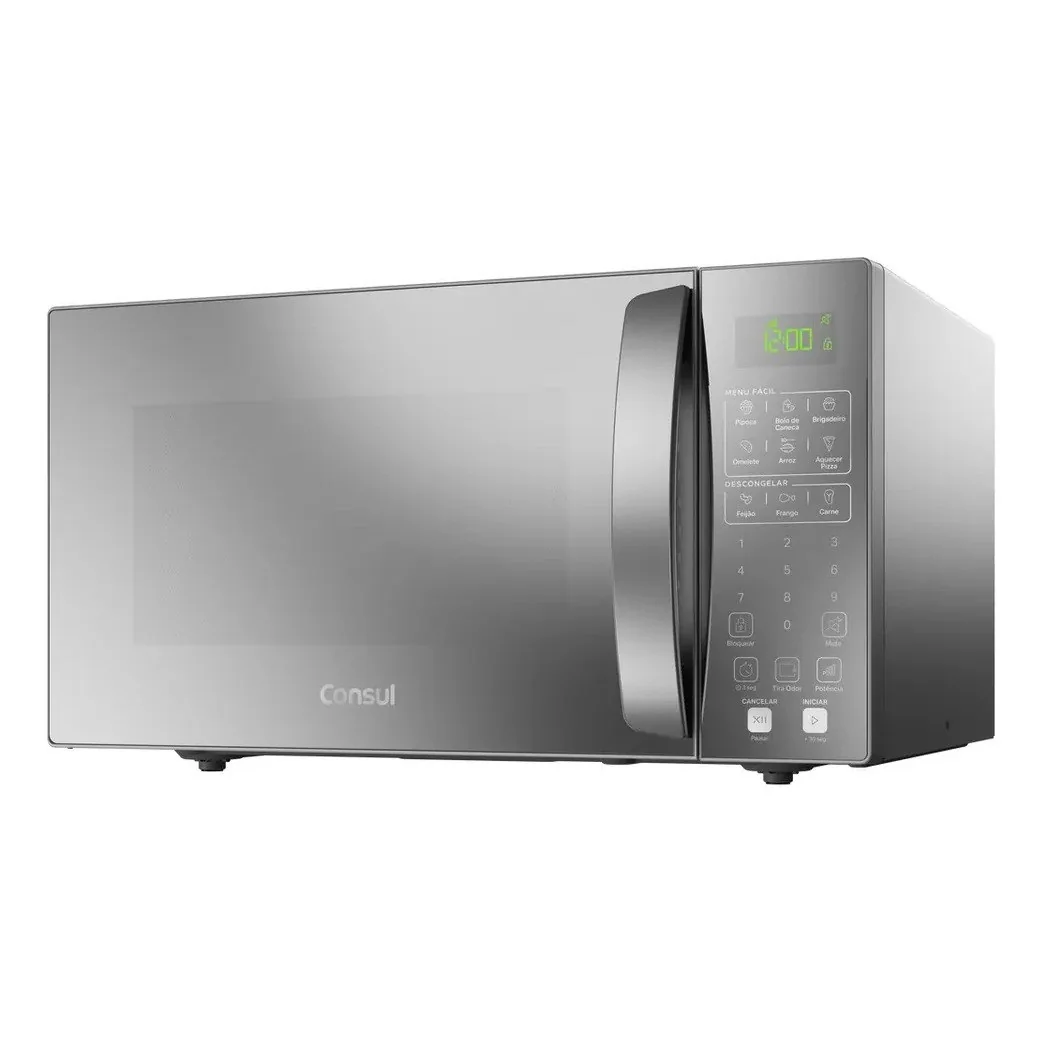 ✨ Micro-ondas Consul 32L Prata com Menu Fácil - CMS46AR