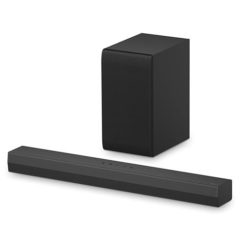 ✨ Soundbar LG 300W RMS, 2.1 Canais, Dolby Digital, Sem fios, Bluetooth 5.3, Entrada Óptica, HDMI, AI Sound Pro - S40T