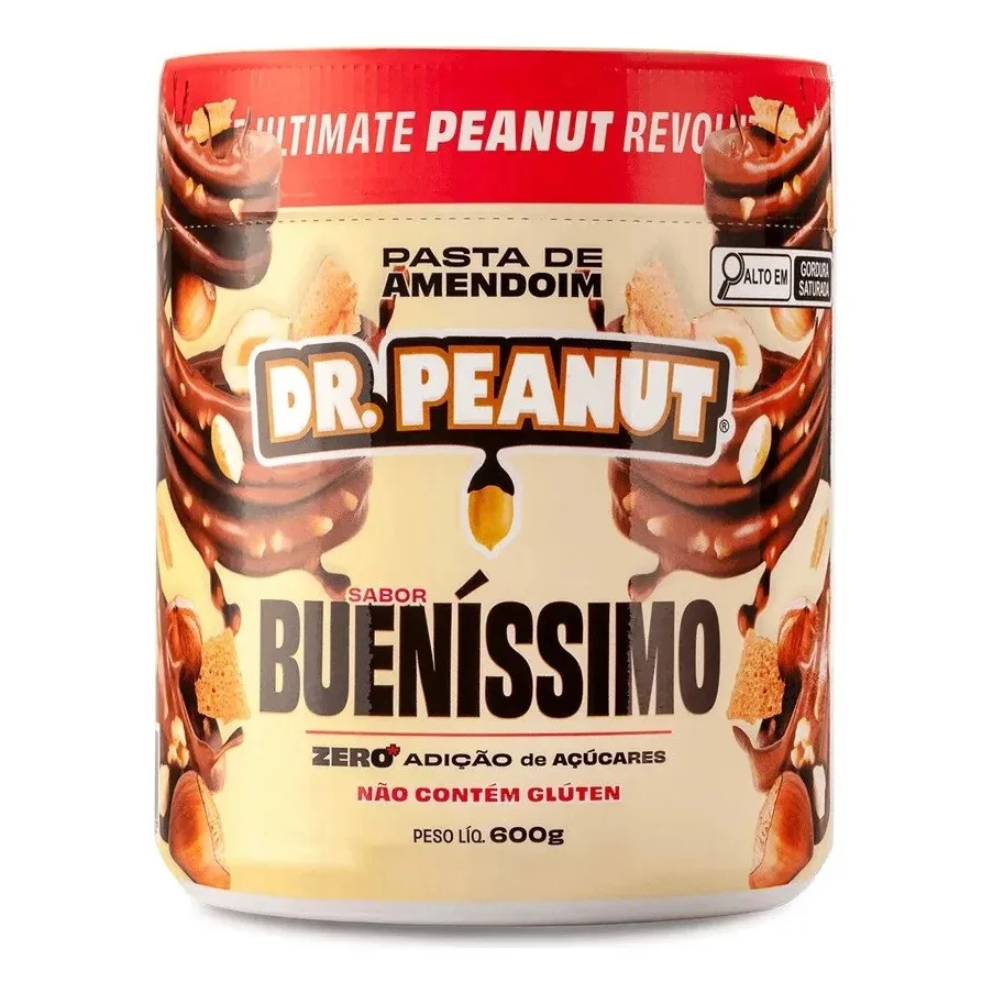 ✨ Pasta de amendoim com whey protein bueníssimo 600g Dr. Peanut