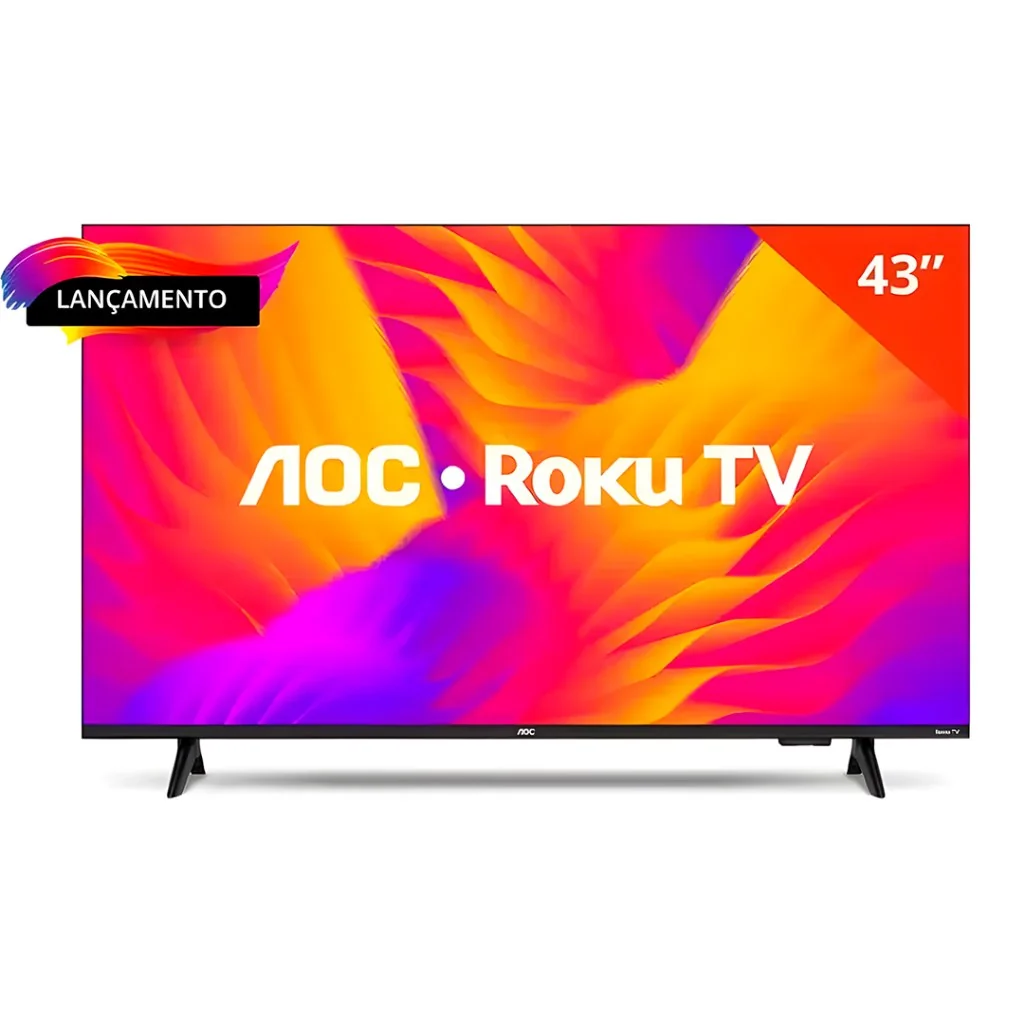✨Smart TV AOC 43" 43S5155/78G Full HD LED Wifi Roku USB HDMI