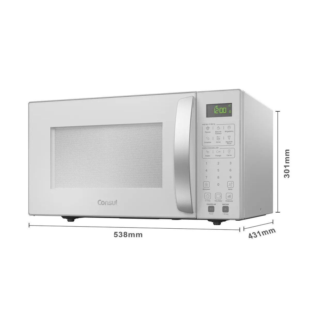 ✨ Micro-ondas Consul 32L Branco com Menu Fácil - CMS46AB