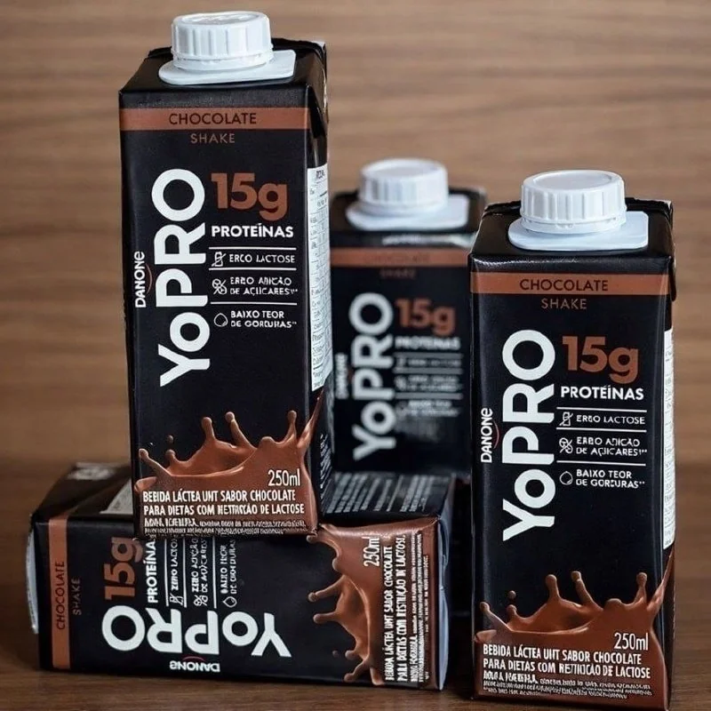 ✨ YoPRO Bebida Láctea UHT Chocolate 15g de proteínas 250ml - 12 unidades