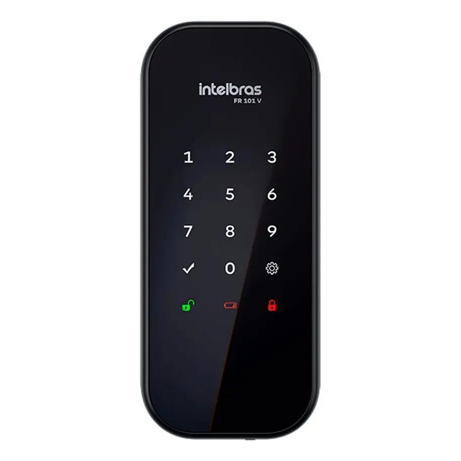 ✨ Fechadura Digital De Sobrepor Fr 101 V Preta Intelbras
