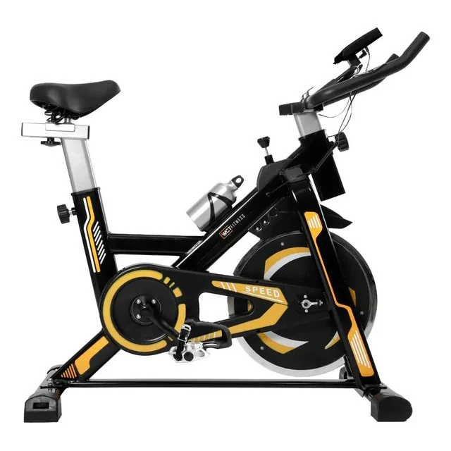 ✨ Bicicleta Spinning Com Roda De Inércia De 13kg Wct Fitness Cor Preto Preto/amarelo