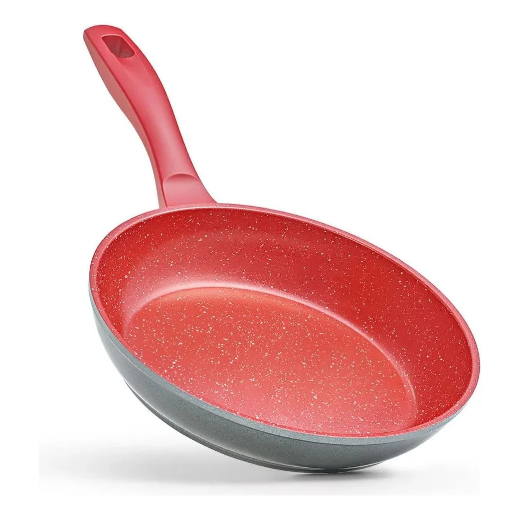 ✨ Frigideira Antiaderente Polishop Sauté Grande Cozinha 24cm Vermelho