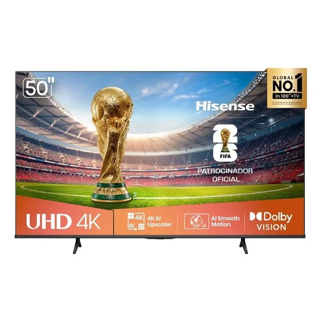 ✨ Hisense Smart Tv 4k 50  Polegadas 50a6nv Com Dolby Vision, Hdr10, HLG, Dolby Gaming, Film Maker, Dts Virtual X, Compatibilidade Alexa E Google Home