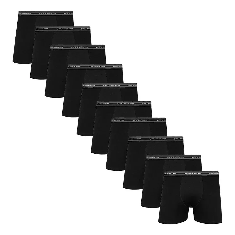✨ Kit Com 10 Cuecas Boxer Algodão Adulto Lupo