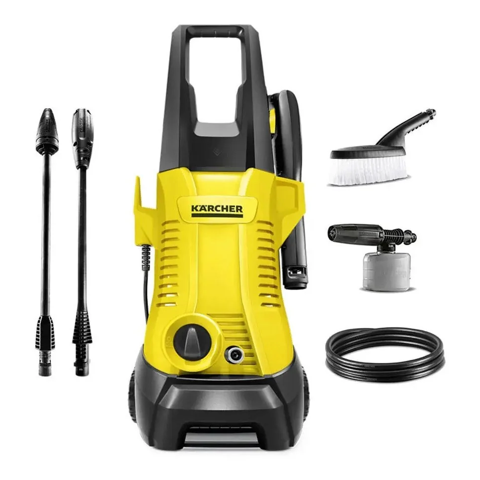 ✨ Lavadora De Alta Pressão Kärcher K2 Plus Car 1740psi 1400w Canhão de Espuma Kärcher Lança de Jato Turbo Rotativo 127v