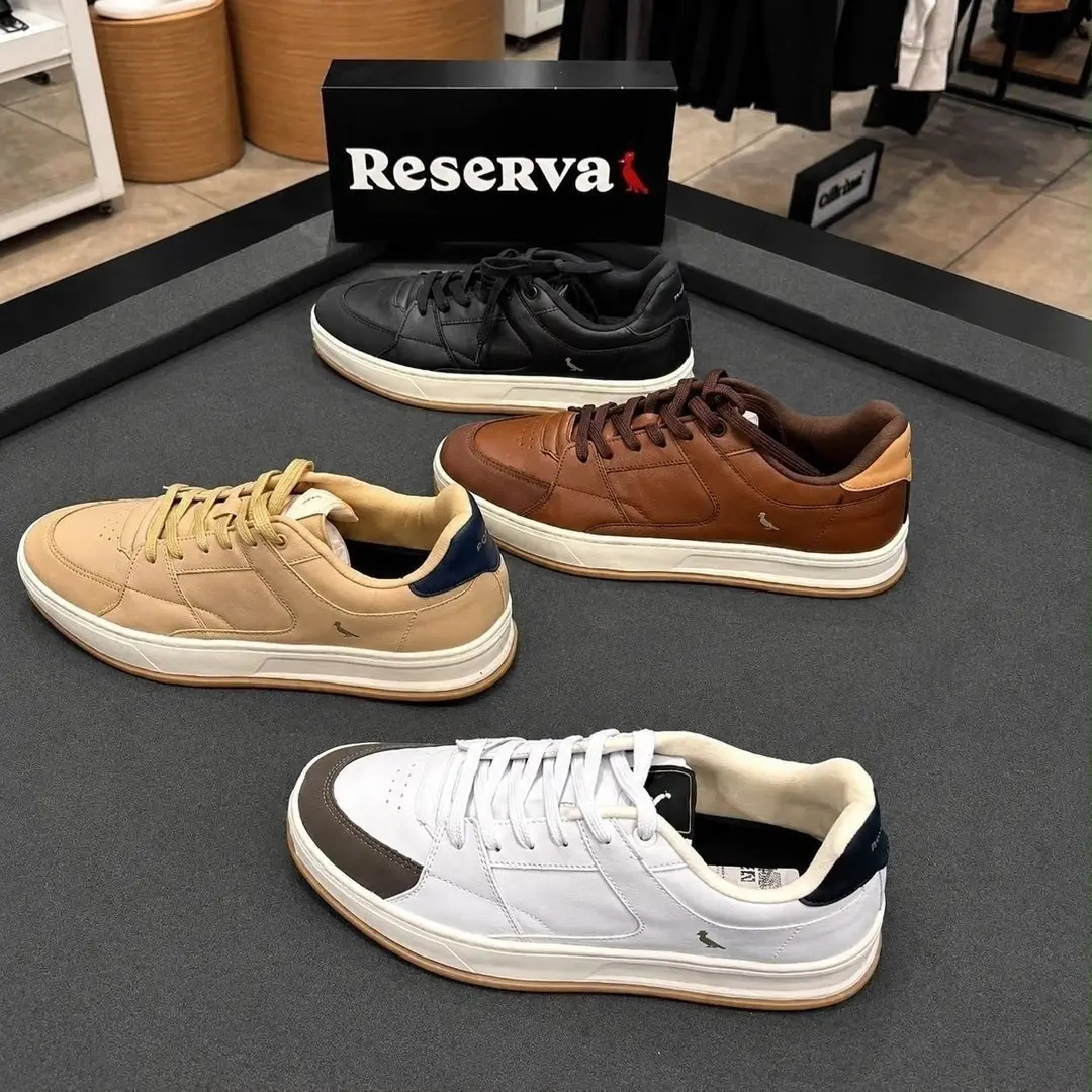 ✨ Tênis Reserva Roma Masculino Casual Cano Baixo Elegante