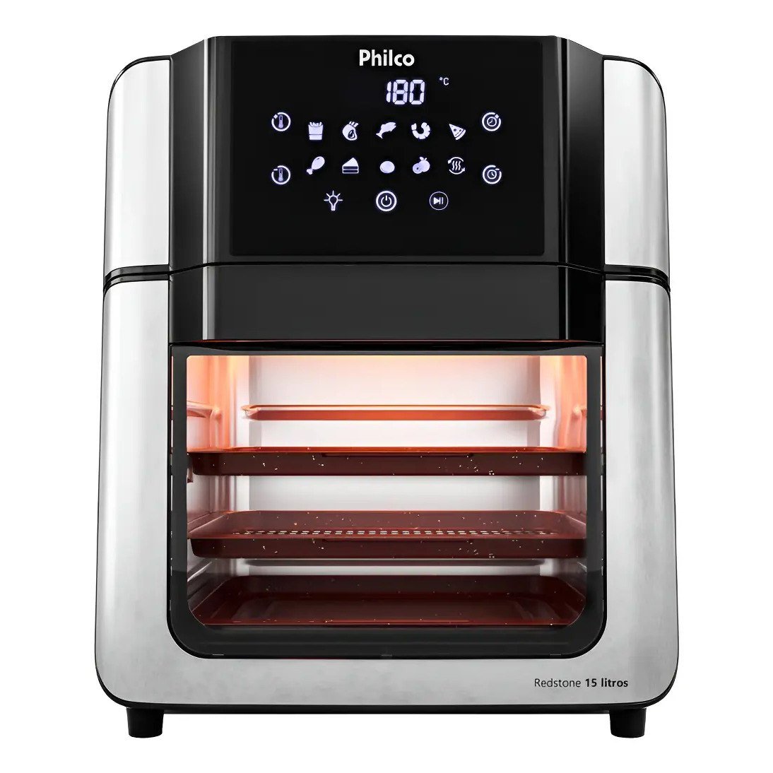 ✨ Air Fryer Oven Philco 15l Painel Digital Paf15a Cor Preto