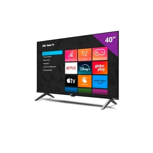 ✨ Smart TV 40" AOC Roku TV DLED Full HD 40S5045/78G - Bivolt