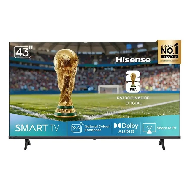 ✨ Hisense Smart Tv Fhd 43  Polegadas 43a4nv Com Hdr10, Dts Virtual X, Compatibilidade Alexa E Google Home