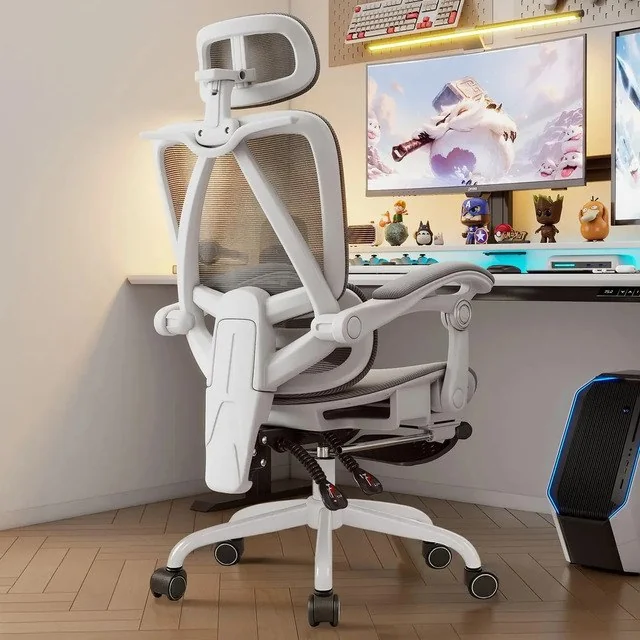 ✨ Cadeira De Escritório Ergonômica Premium Python Fly Cor Cinza Material Do Estofamento Malha Elástica