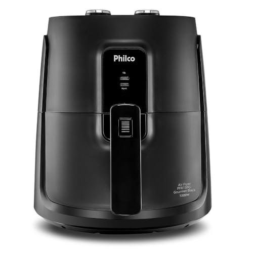 ✨ Fritadeira Elétrica sem óleo/Air Fryer Philco PFR15PG Preto 4,3L com Timer