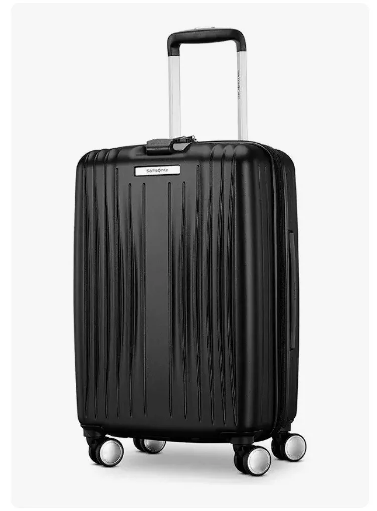 ✨ Mala De Bordo Viagem Quartz Samsonite Pequena Preta Lisa