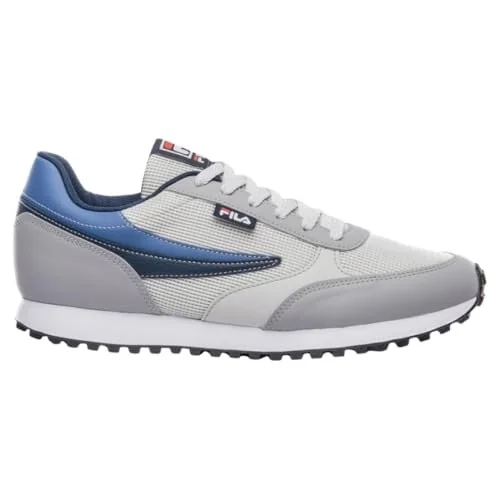 ✨ Tenis Fila Renno Classic Masculino, Glacier Gray/Alloy/Navy, 44