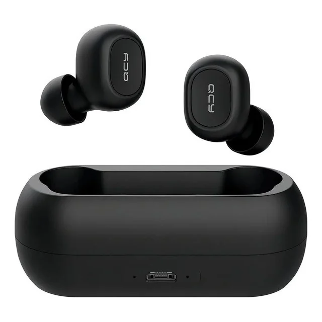 ✨Fone De Ouvido Qcy T1c Bluetooth 5.1 Case 380mah Cor Preto
