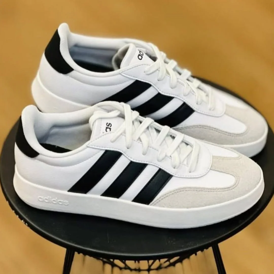 ✨Tênis Adidas Barreda Masculino - Branco+Cinza