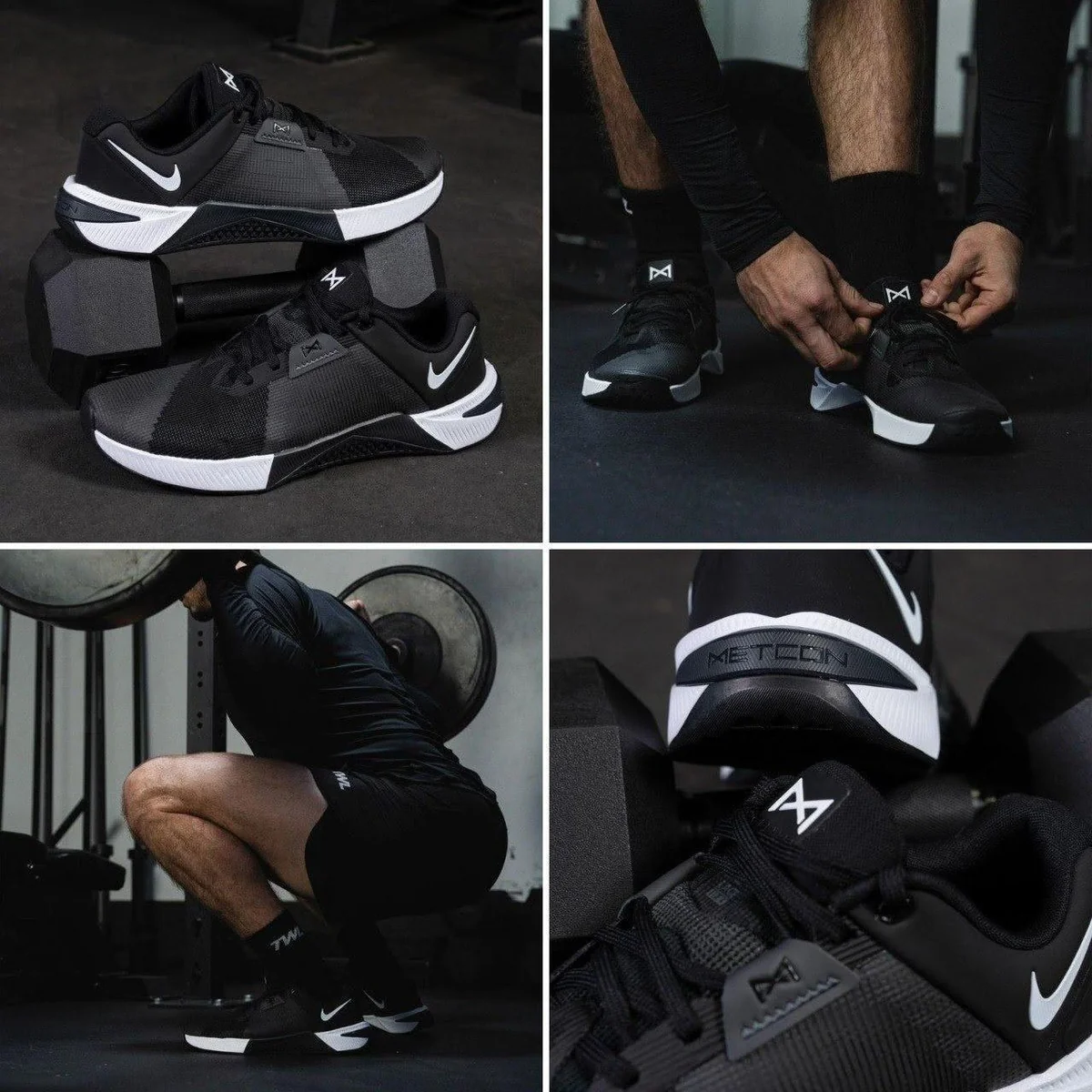 ✨Tenis nike metcon 10 masculino preto+branco