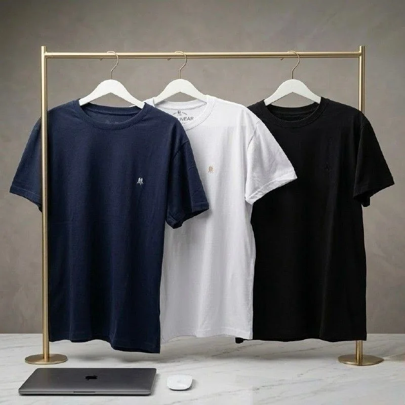 ✨Kit 3 Camisetas Masculinas Polo Wear Sortido 2 G Lisa