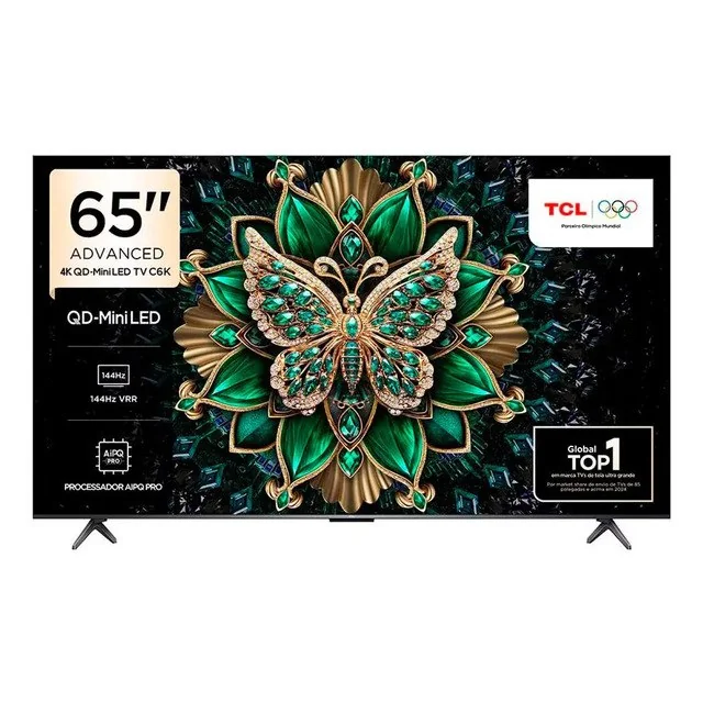✨ Smart Tv 65 65c6k 4k Qd-mini Led 144hz Com Google Tv Tcl