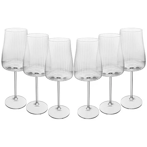 ✨ WOLFF - Jogo 6 Taças de Vinho Alex Optic 400ml Cristal Ecológico Bohemia