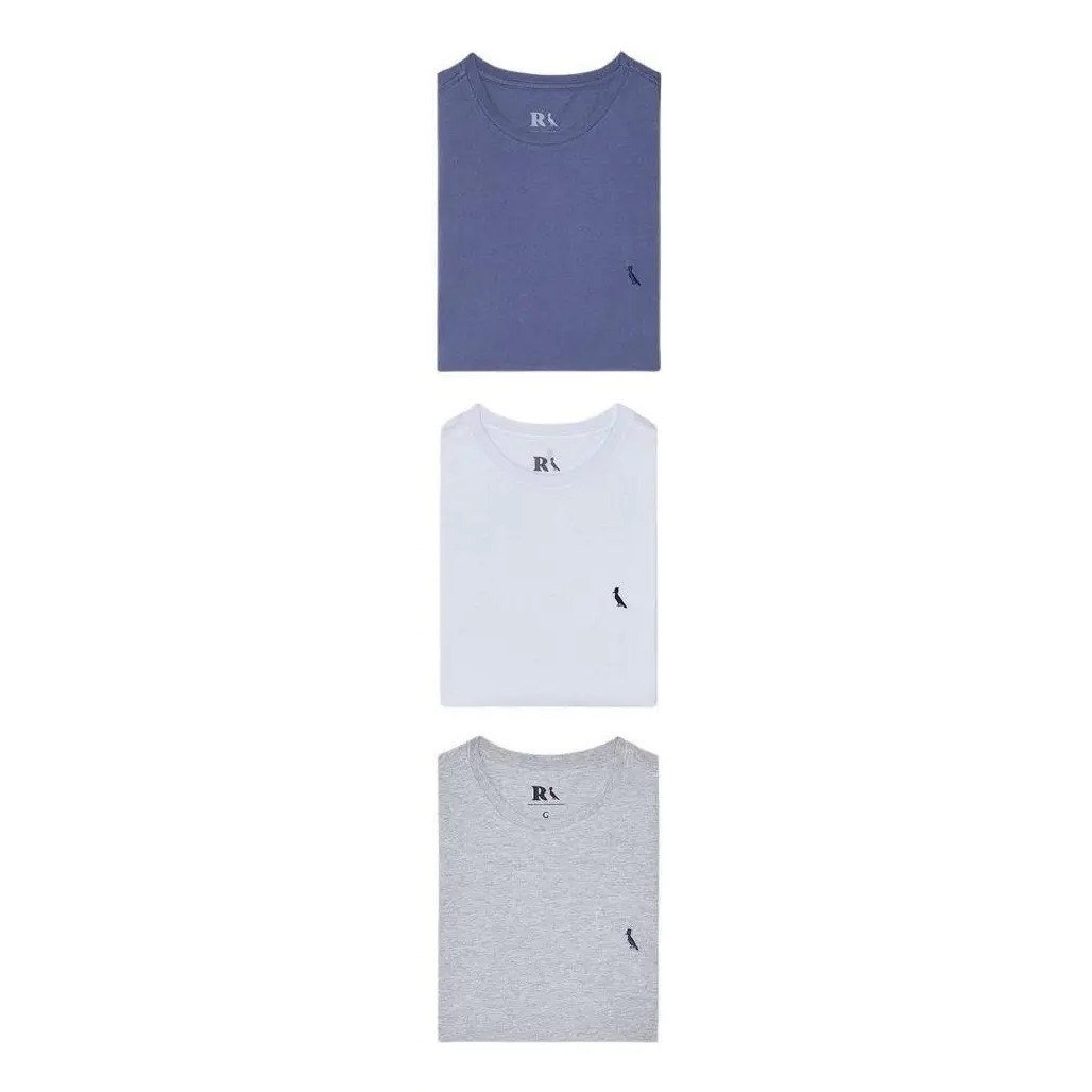 ✨ Kit 3 Camisetas Pica Pau Bordado Gota Reserva