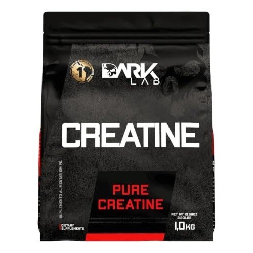 ✨ Creatina Pura Dark Lab, Monohidratada 100% de Pureza, Sem Glúten, Sem Sabor (1kg)