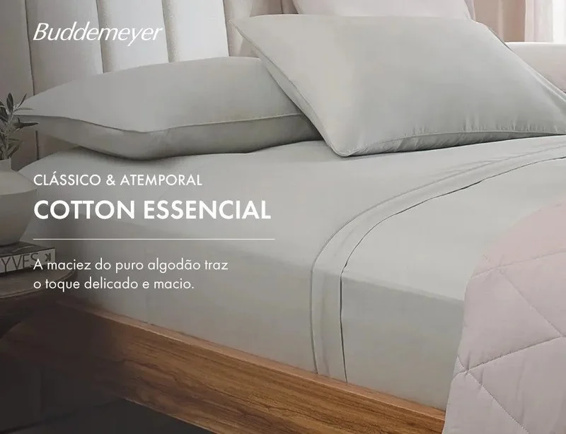 ✨ Jogo De Cama Casal Buddemeyer Cotton Essential Cor Rosa-004