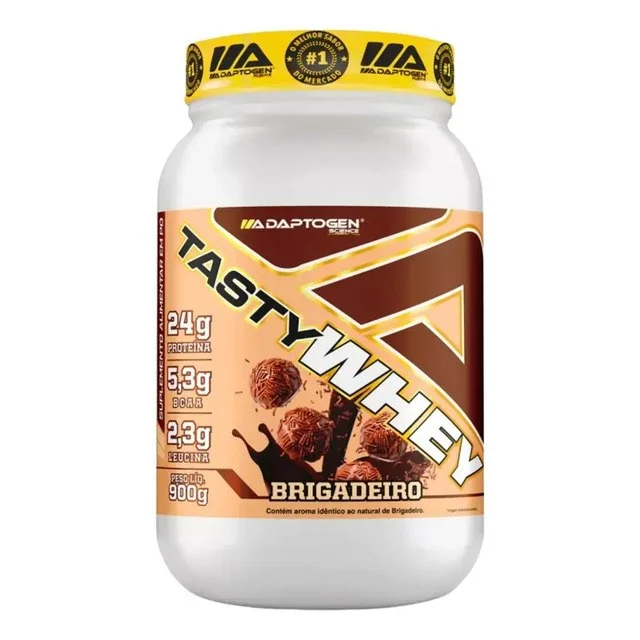 ✨ Suplemento Tasty Whey 3w Adaptogen Science Gourmet Pote 900g Brigadeiro