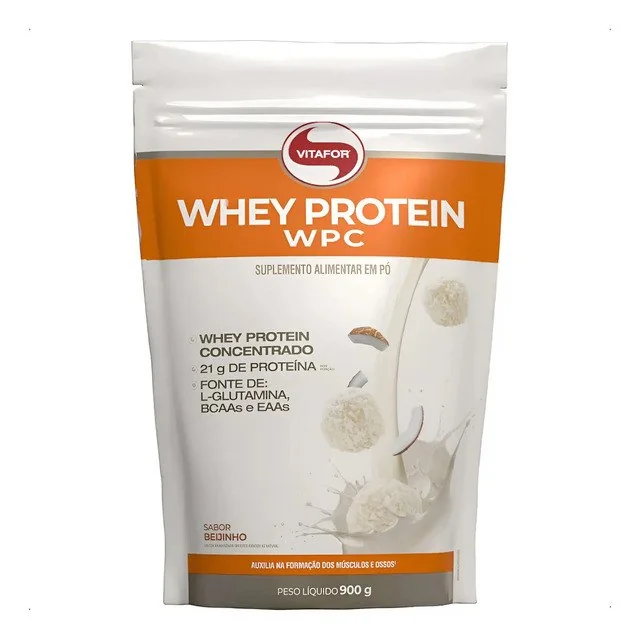 ✨Vitafor | Whey Protein Concentrado | Pouch 900gr | 100% Whey Sabor Beijinho