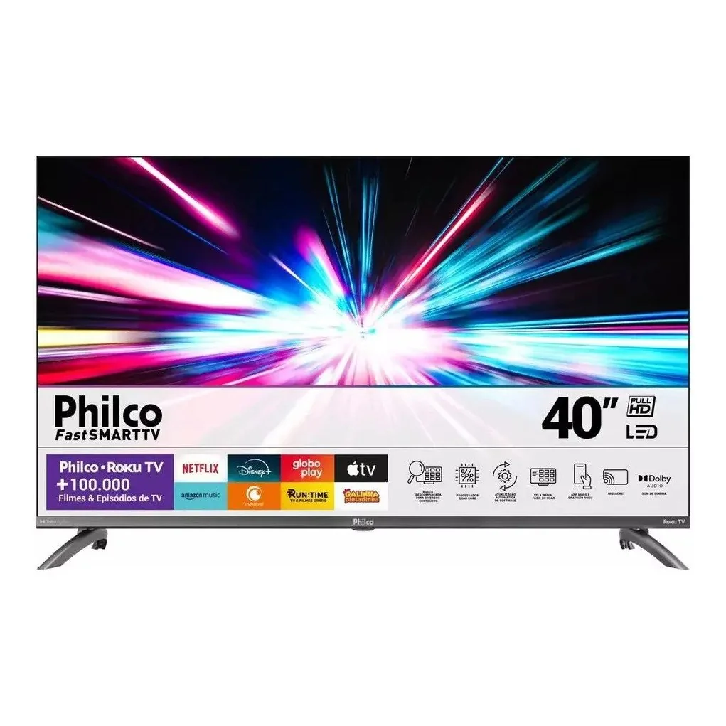 ✨ Smart Tv Philco 40'' Full Hd Roku Tv Ptv40 Hdr10 Dolby