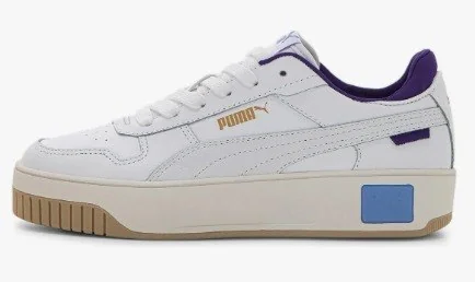 ✨Tênis Carina Street Bdp Puma Branco E Roxo Liso