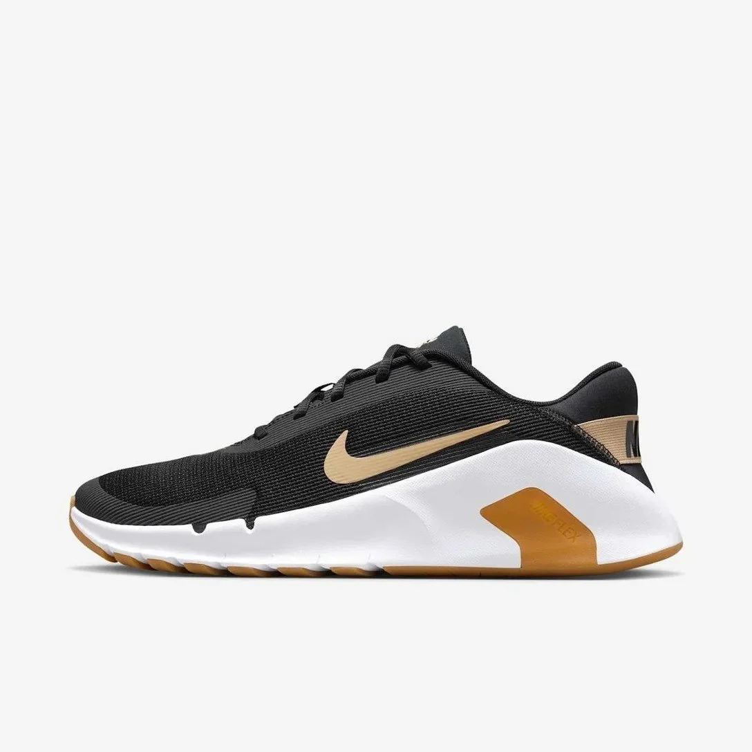 ✨Tênis Nike Flex Train Masculino - Preto+Dourado