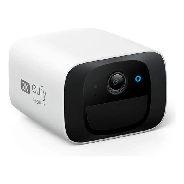 ✨Câmera De Segurança Eufy C210 2k(3mp) Externa Wifi Sem Fio Bateria Visão Noturna Colorida Rastreamento Ia Detecção De... Branco