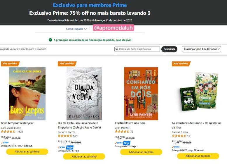 HOJE É DIA DE COMPRAR OS LIVROS DA SUA LISTA DE DESEJOS! 🤩