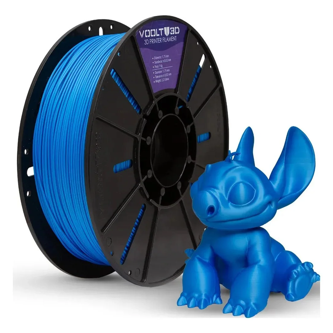 ✨ Voolt3D PLA 1.75mm Cor Azul Velvet 1kg