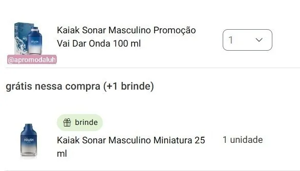 ✨Desodorante Colônia Kaiak Sonar Masculino Promoção Vai Dar Onda 100 ml