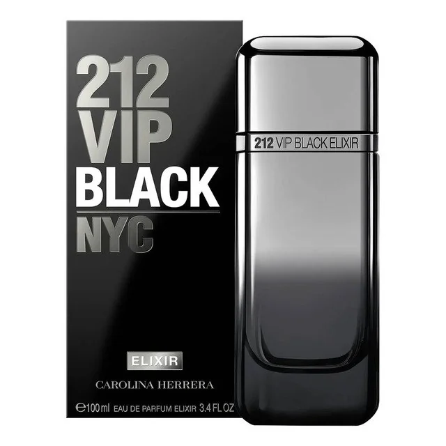 ✨Perfume Carolina Herrera 212 Vip Black Elixir Eau De Parfum Elixir 100 Ml Masculino