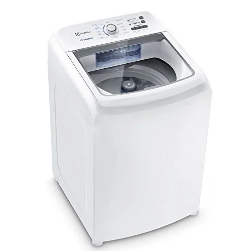 ✨ Máquina de Lavar Electrolux 15kg Branca Essential Care com Cesto Inox e Jet&Clean (LED15) - 220V