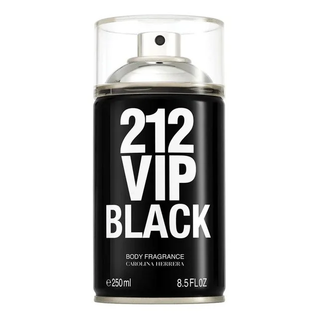 ✨Carolina Herrera 212 Vip Men Black - Body Spray 250ml Blz Única