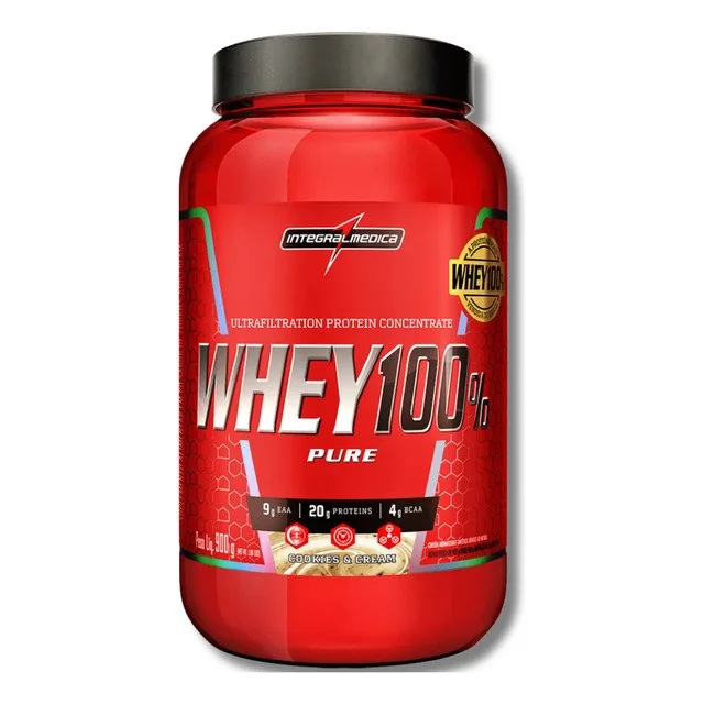 ✨ Whey 100%pure Cookies 900g Pote Integralmedica Cookies