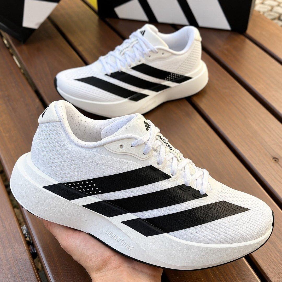 ✨ Tênis adidas Adizero Pacer Unissex Corrida Branco/preto 41