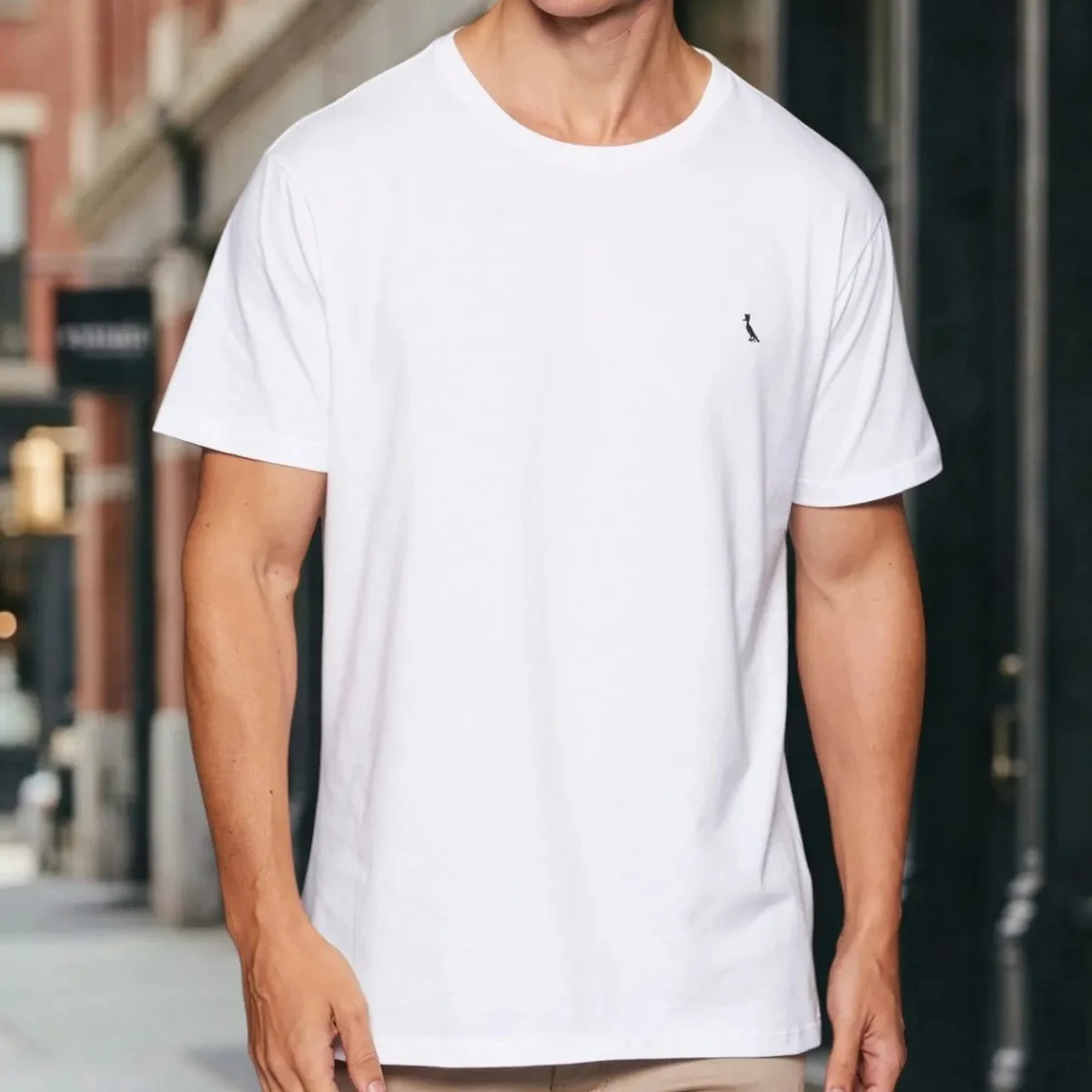✨ Camiseta Regular Essence Reserva Masculina Branco T-shirt Lisa M Liso