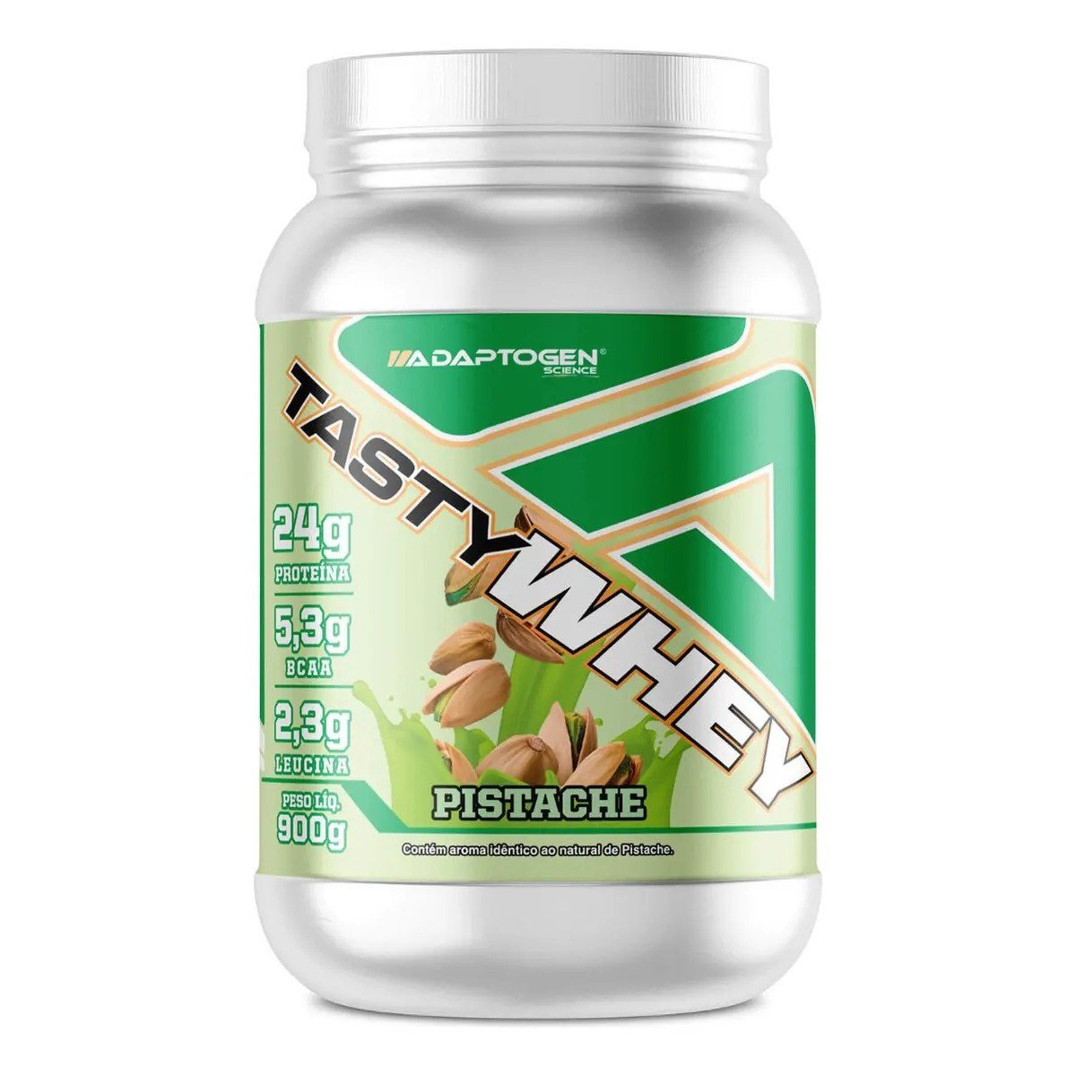 ✨ Suplemento Tasty Whey 3w Gourmet Whey Protein Adaptogen Science Pote 900g Sabor Pistache
