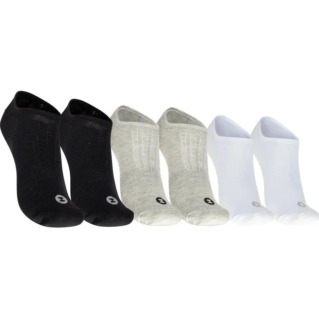 ✨ Kit 3 Pares De Meias Light Não Atoalhado Cano Invisível Tama Branco/cinza Único